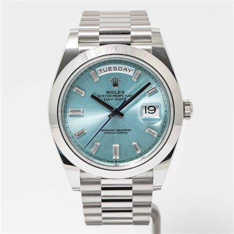 rolex day date ice blue diamond|rolex day date 228206.